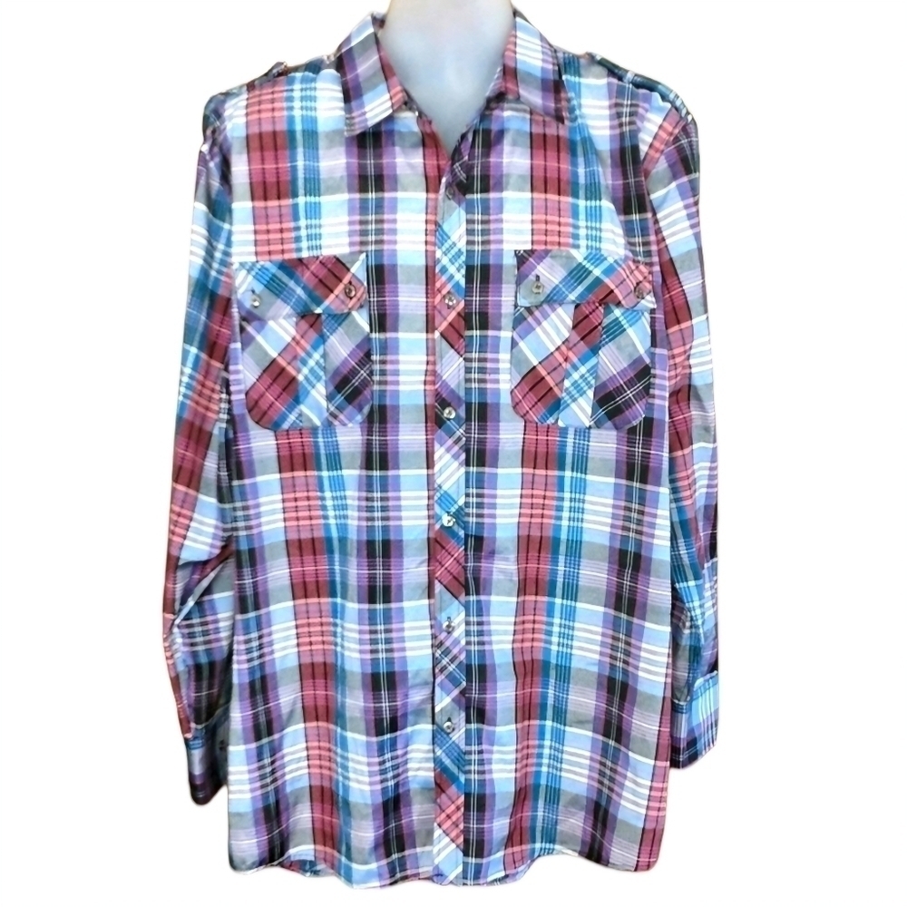 Brooklyn State Plaid Casual Button‎ Down